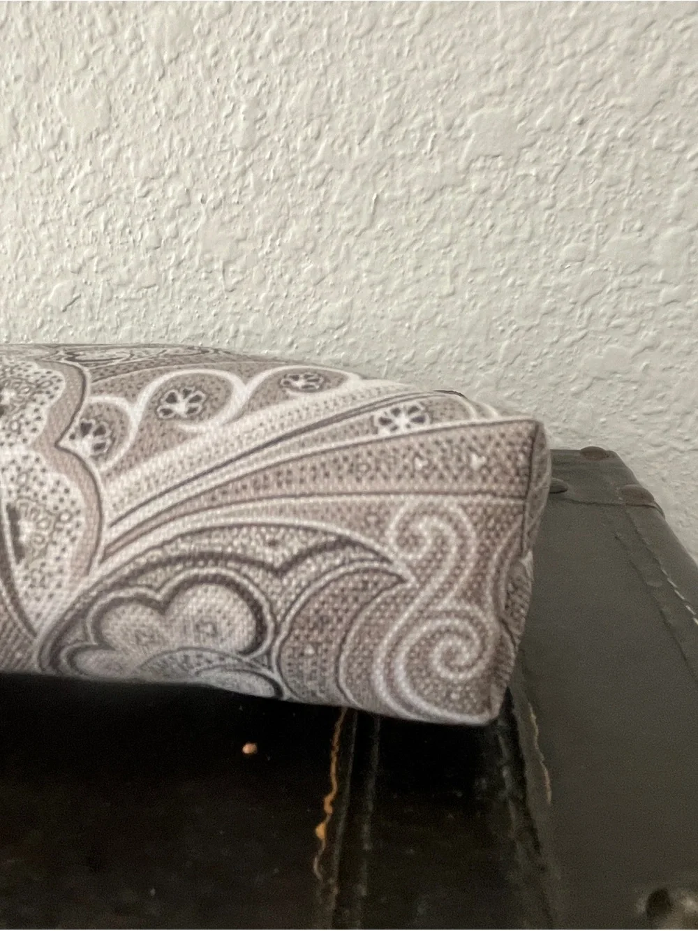 Etro Paisley Cosmetic Pouch in Gray and Cream